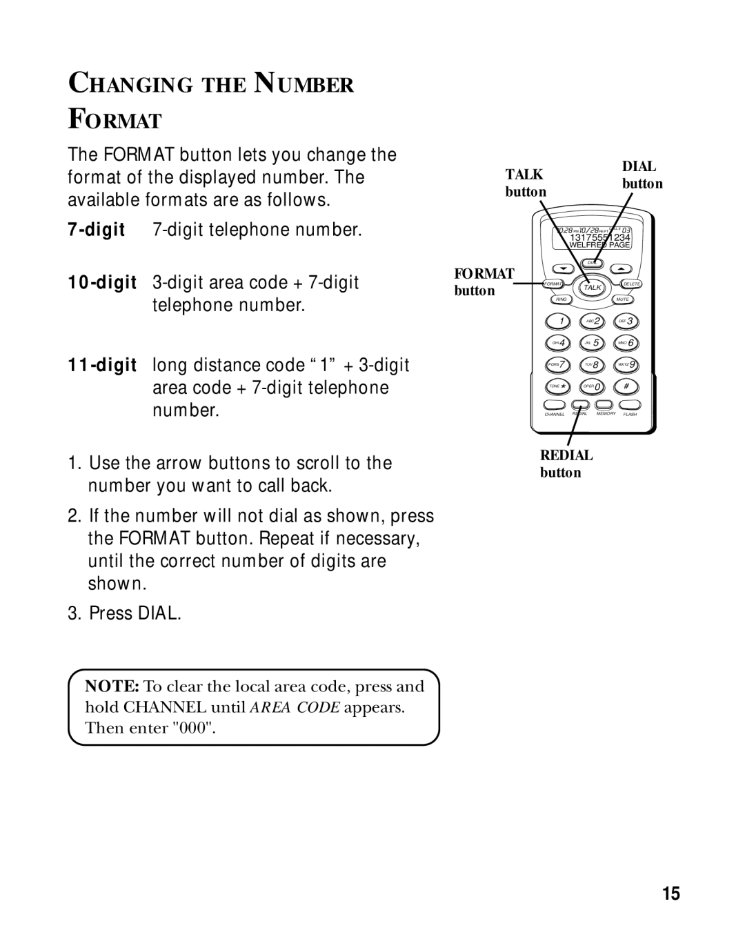 RCA 26970 manual Changing the Number Format, Talk 