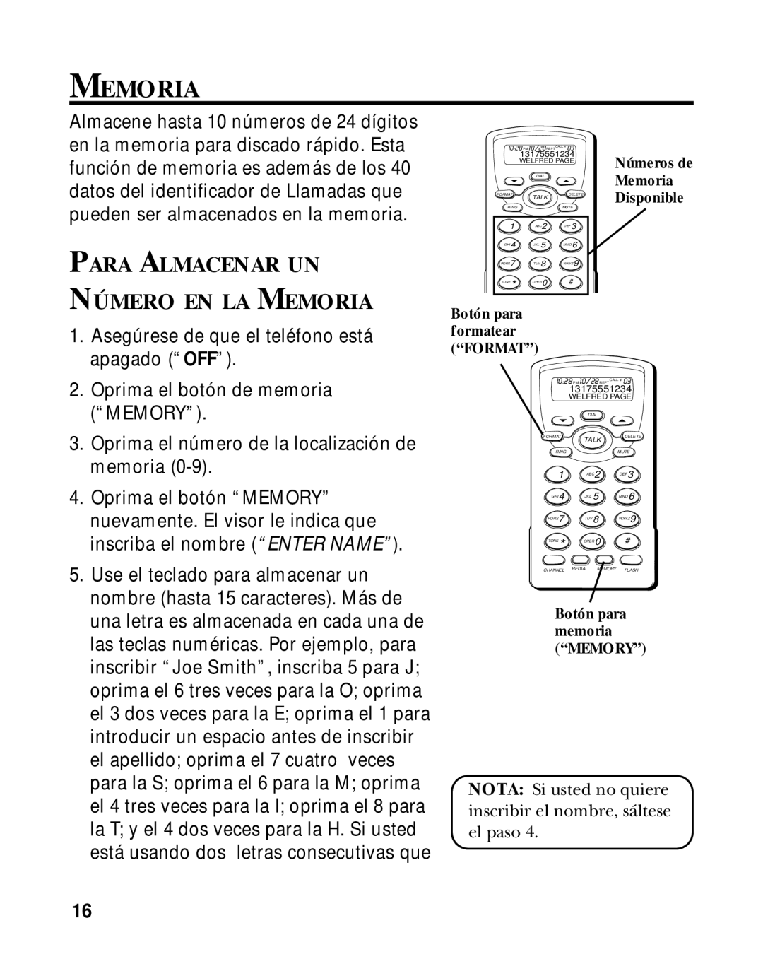 RCA 26970 manual Para Almacenar UN Número EN LA Memoria 