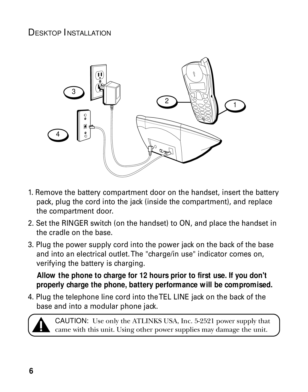 RCA 27993 manual Desktop Installation 