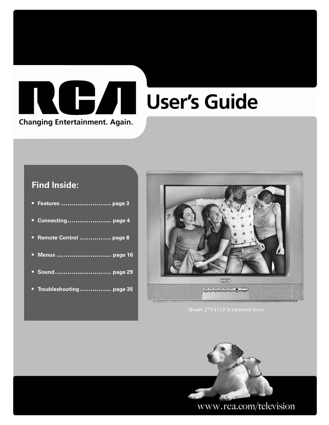 RCA 27V412T manual User’s Guide 