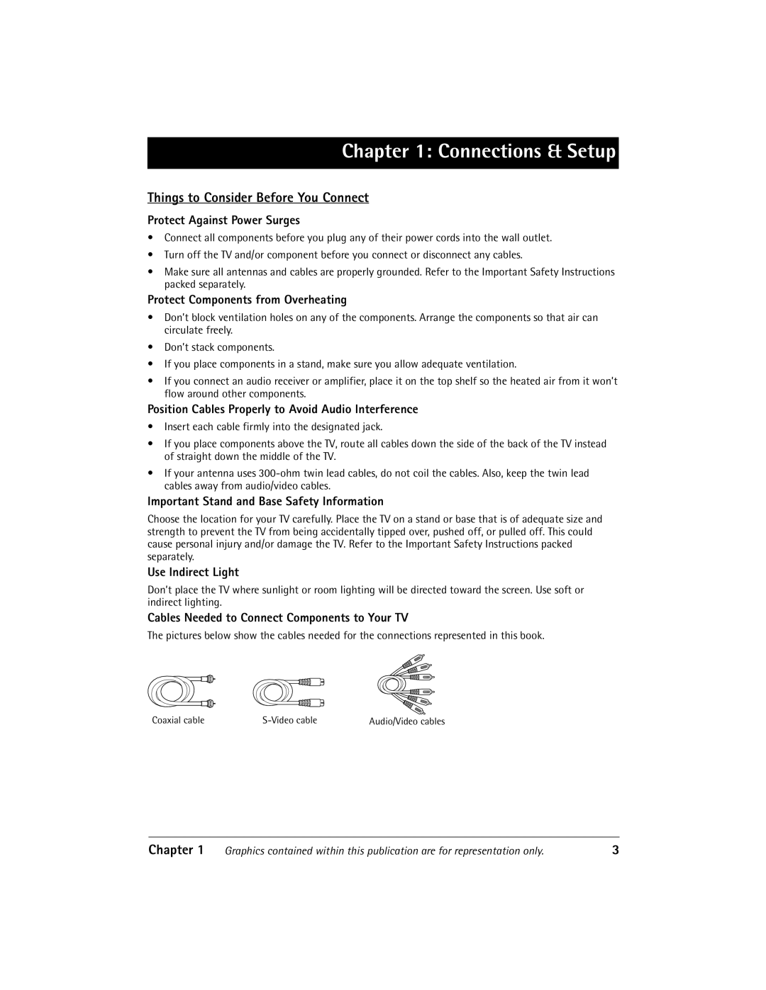 RCA 27V510T manual Things to Consider Before You Connect, Chapter 