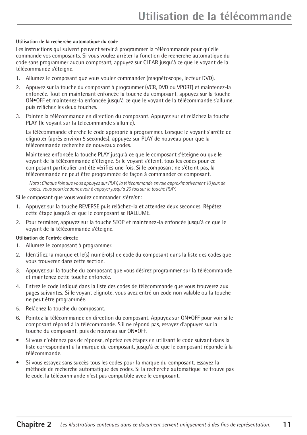 RCA 27V550T manual Utilisation de la recherche automatique du code 