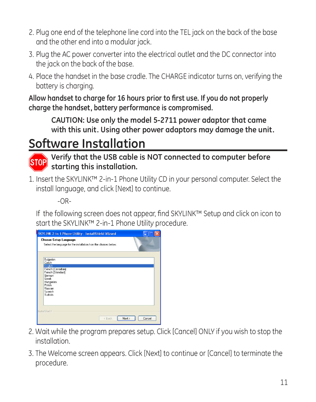 RCA 28300 setup guide Software Installation 