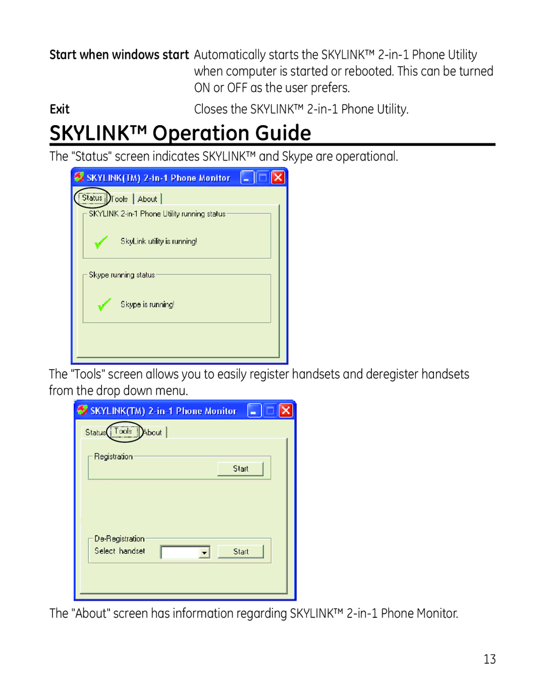 RCA 28300 setup guide Skylink Operation Guide, Exit 