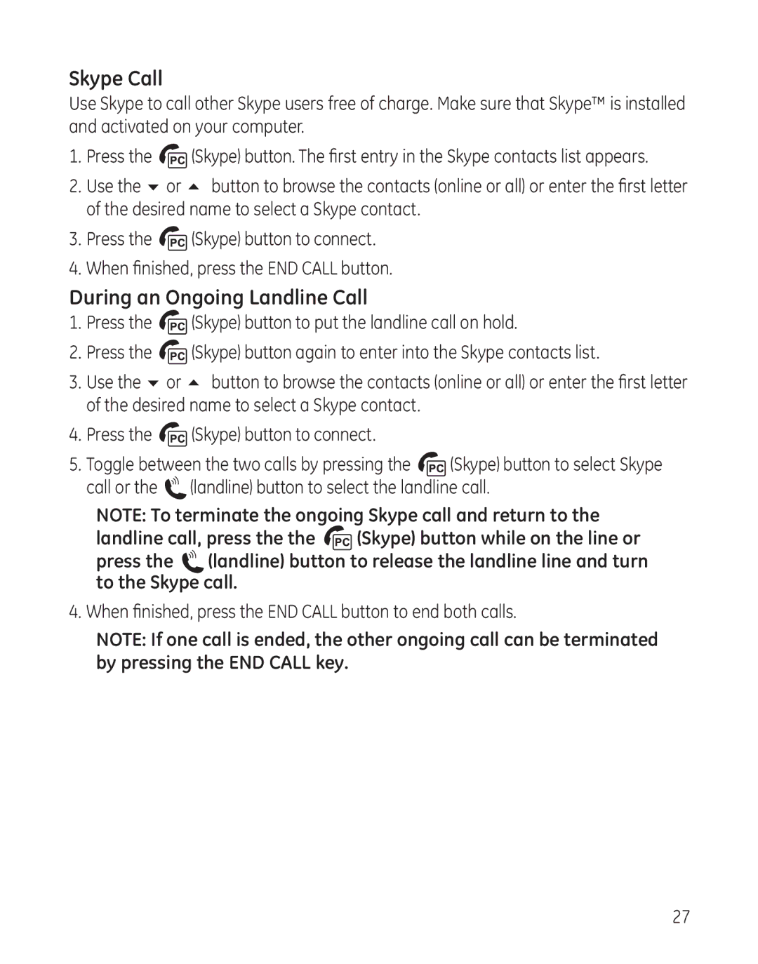 RCA 28300 setup guide Skype Call 