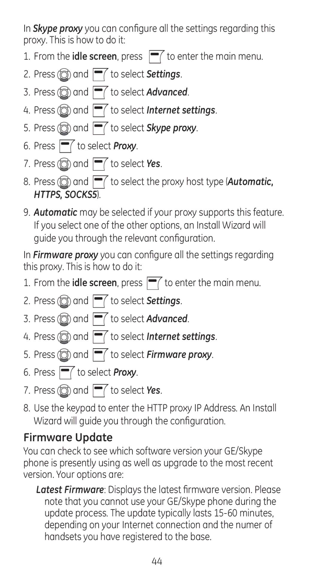 RCA 28310 manual Firmware Update 