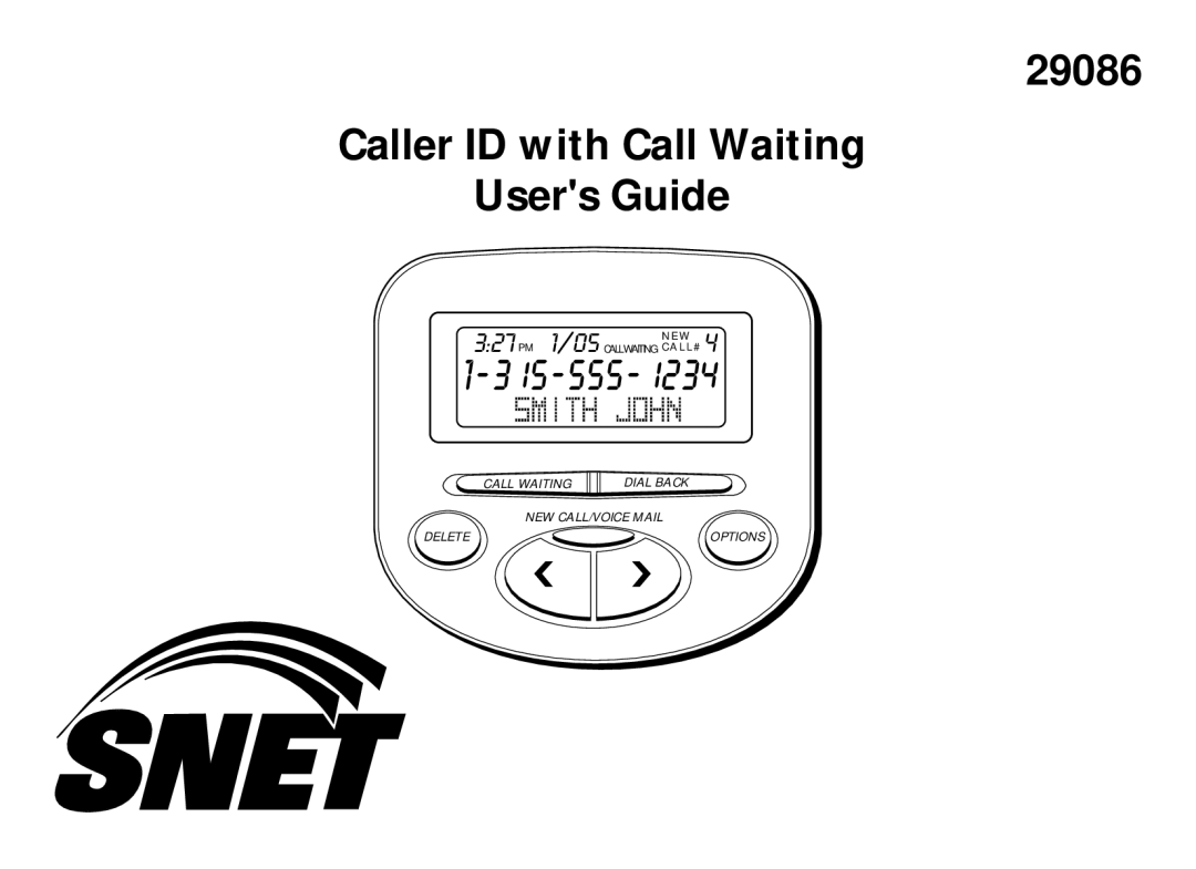 RCA 29086 manual Caller ID with Call Waiting Users Guide 