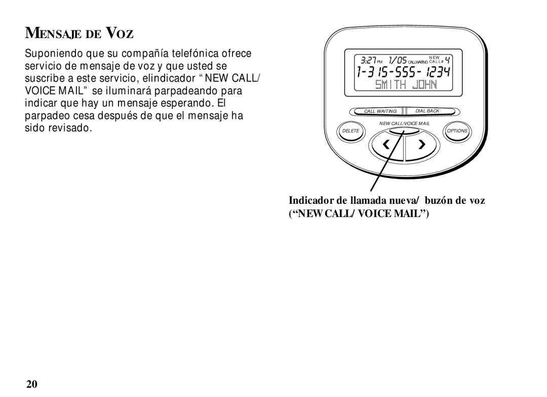 RCA 29086 manual Mensaje DE VOZ 