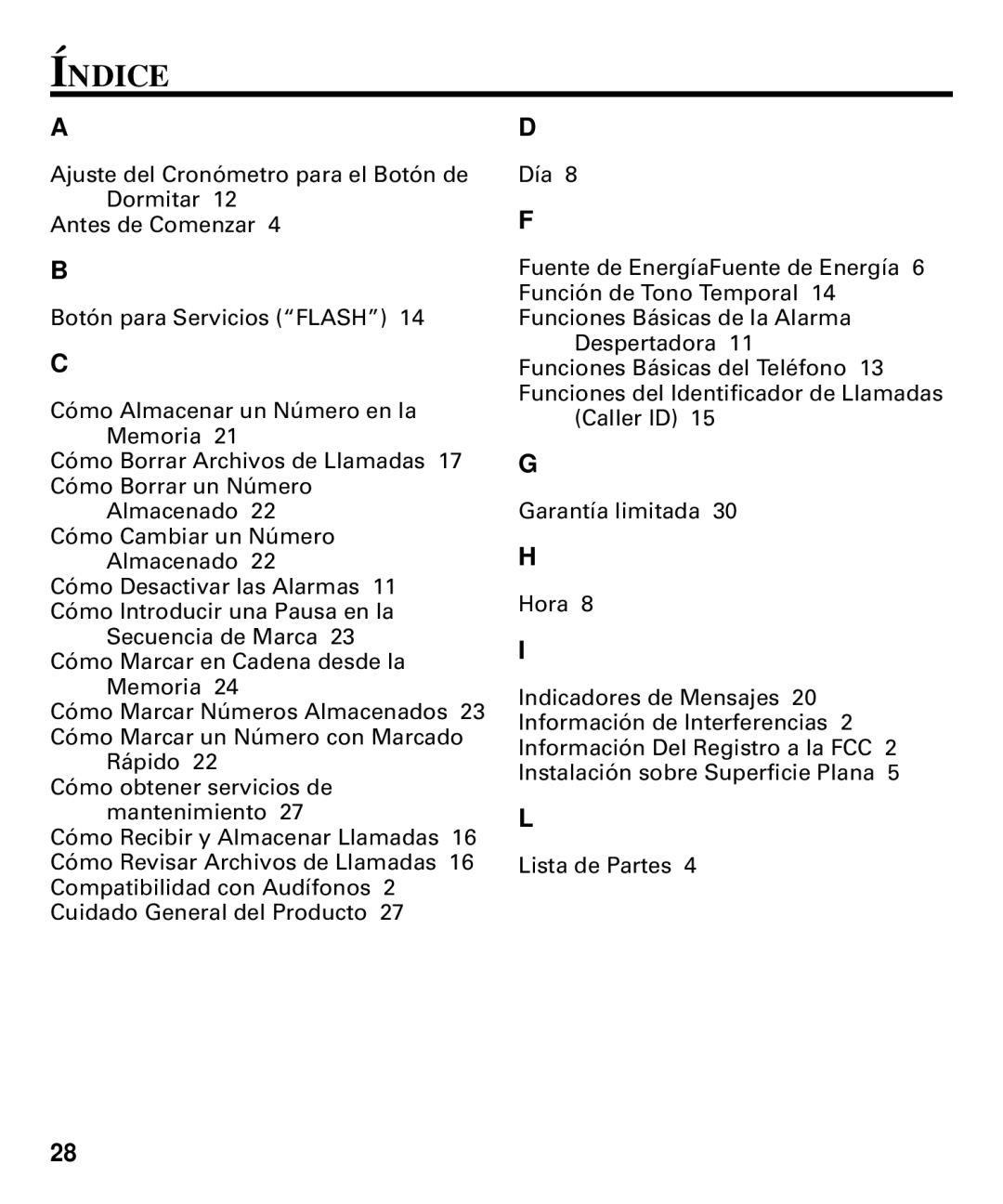 RCA 29292 manual Índice 