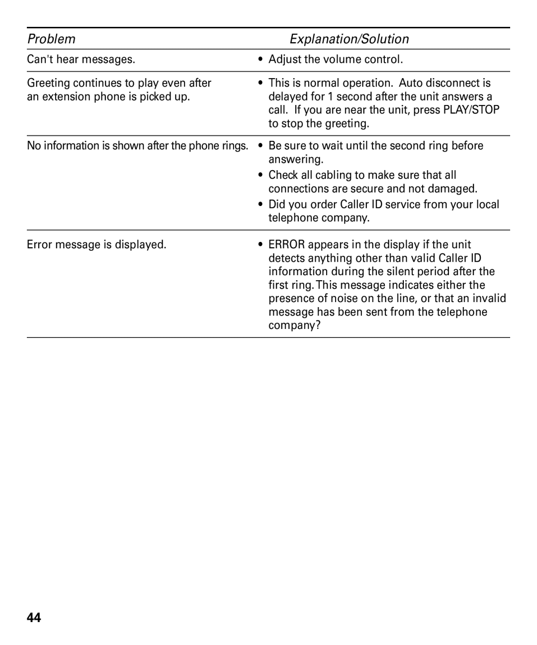 RCA 29893 manual To stop the greeting 