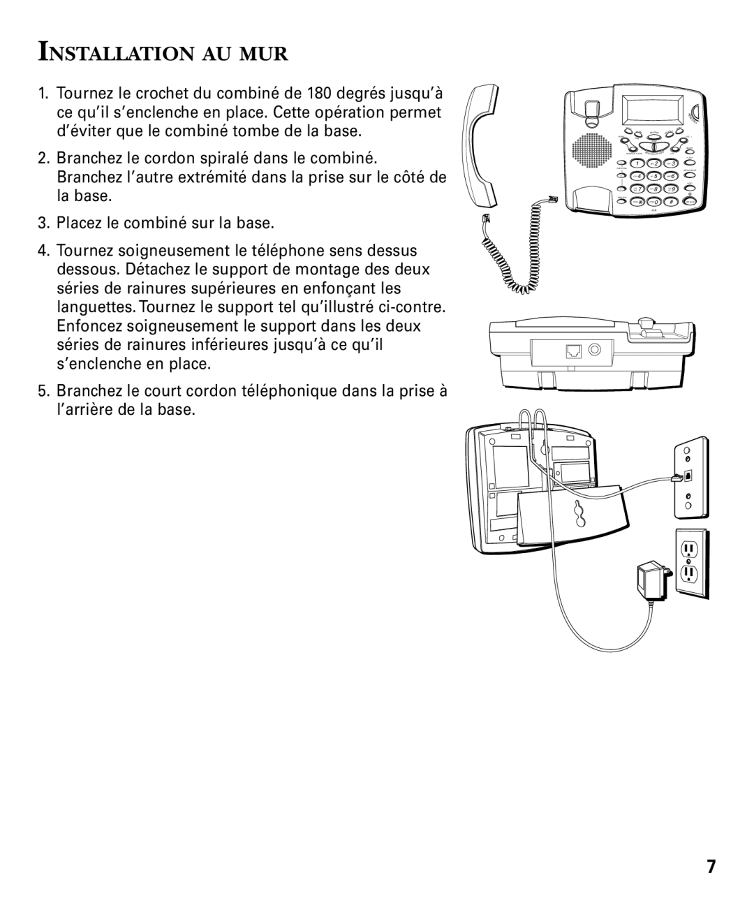 RCA 29893 manual Installation AU MUR 