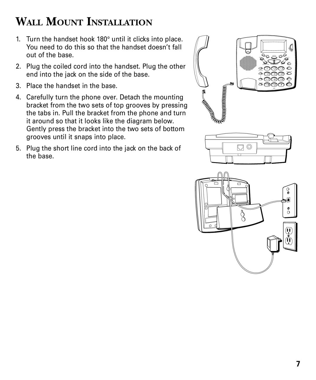 RCA 29893 manual Wall Mount Installation 