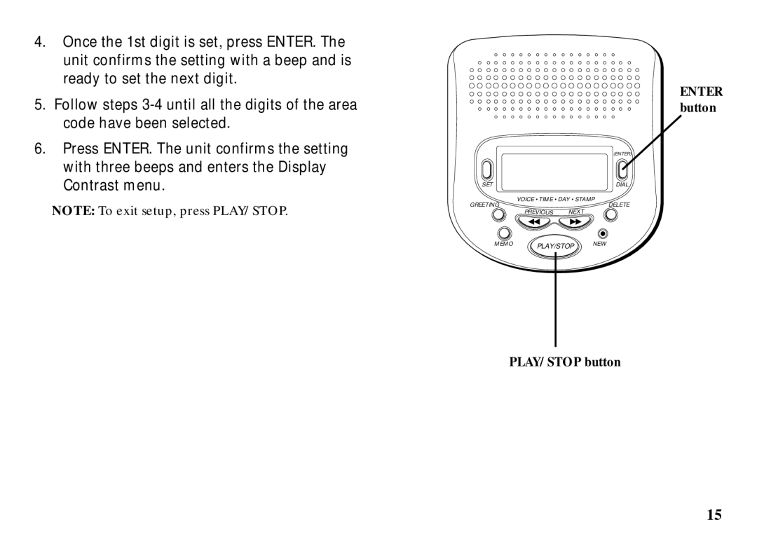 RCA 29993 manual Enter button 