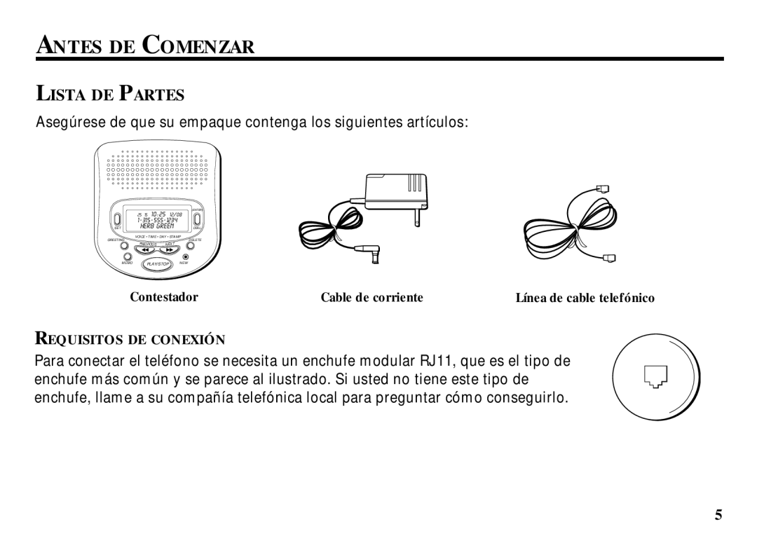 RCA 29993 manual Antes DE Comenzar, Lista DE Partes 