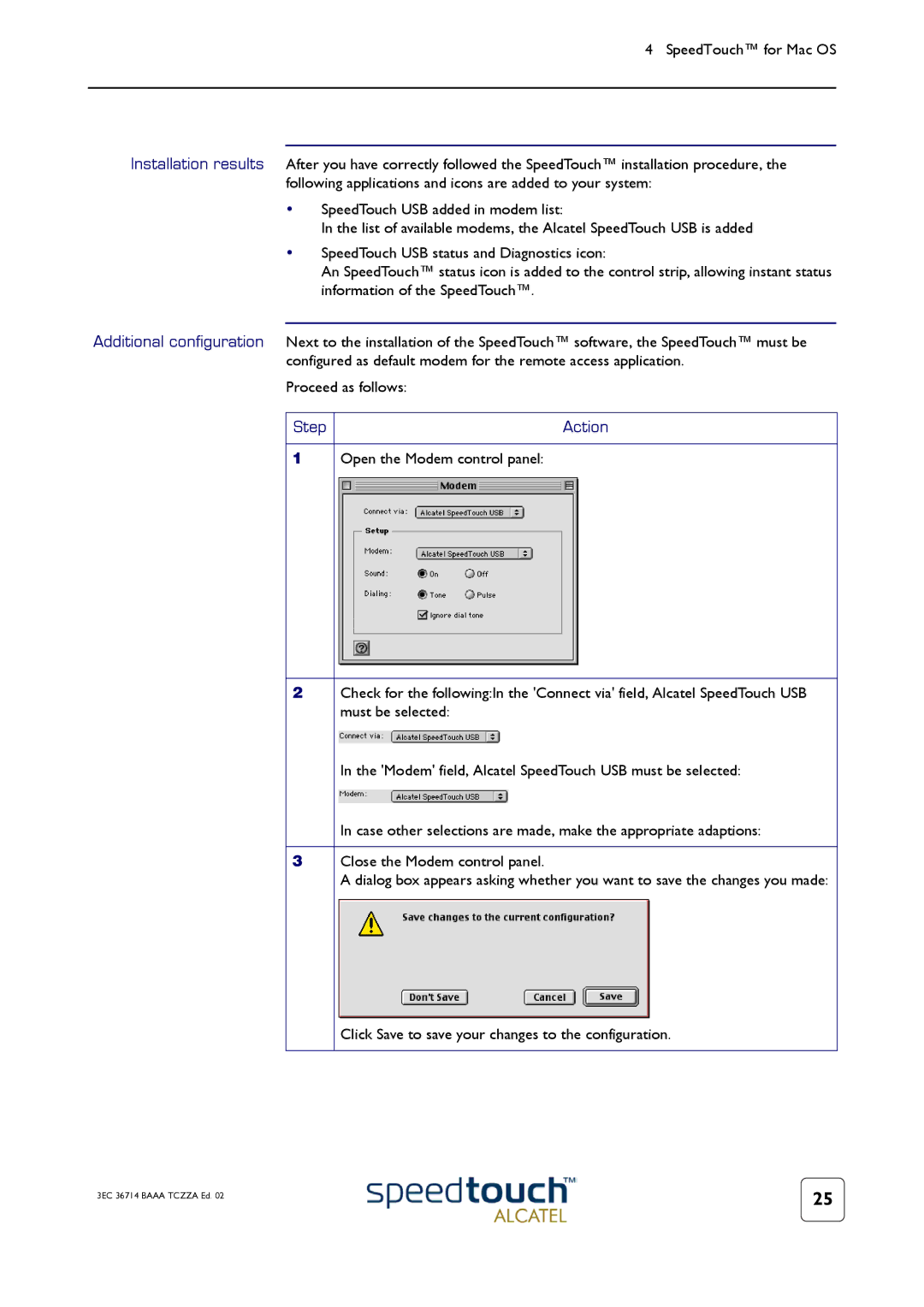 RCA 300 manual Step Action 