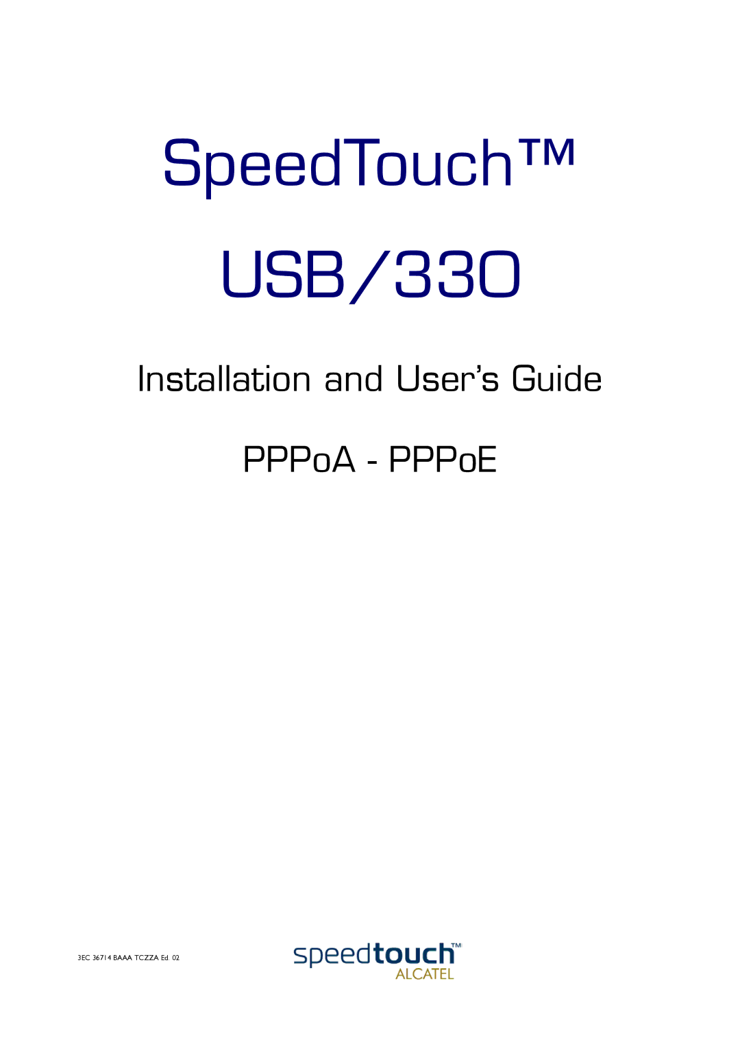 RCA 300 manual SpeedTouch USB/330 