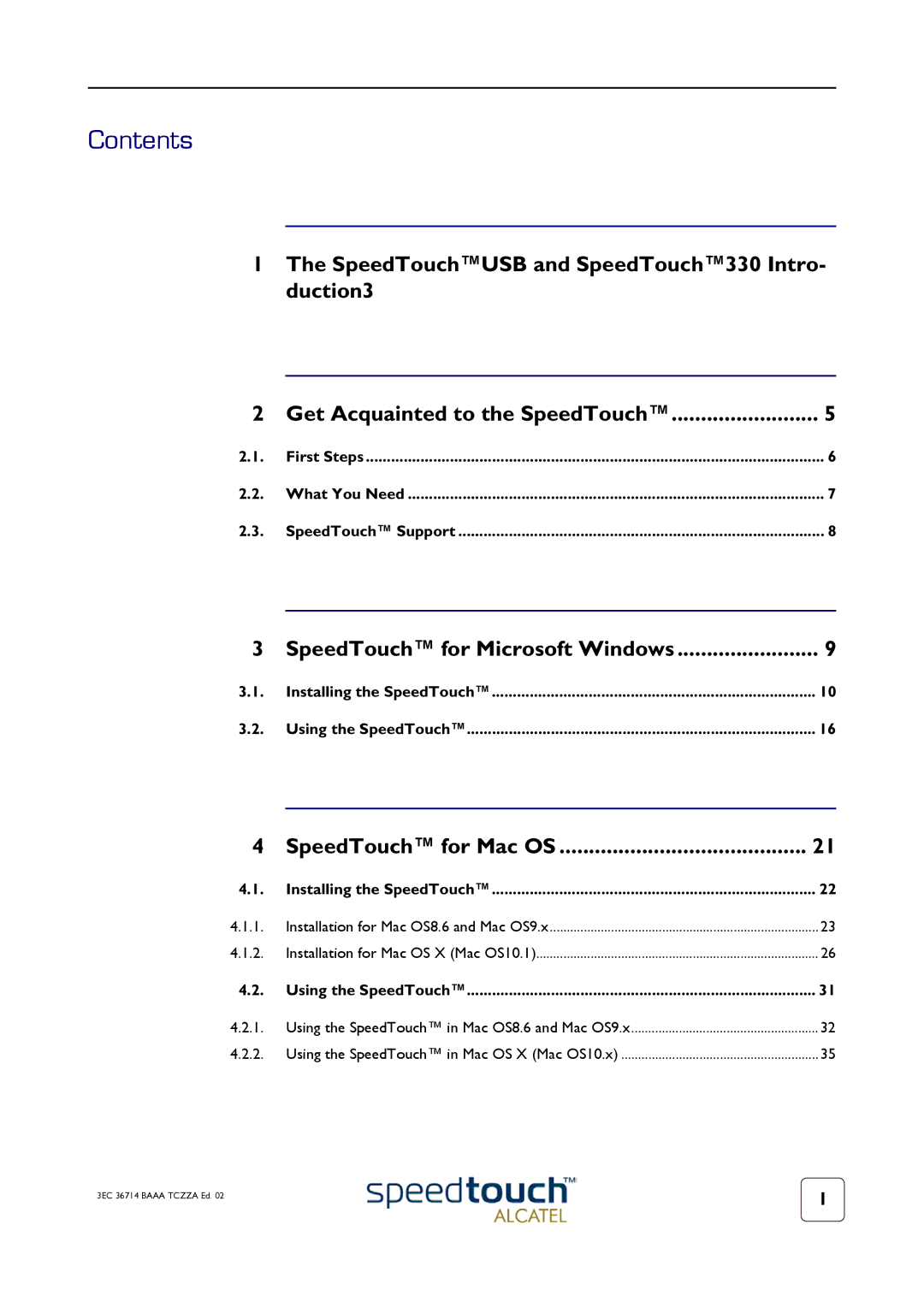 RCA 300 manual Contents 