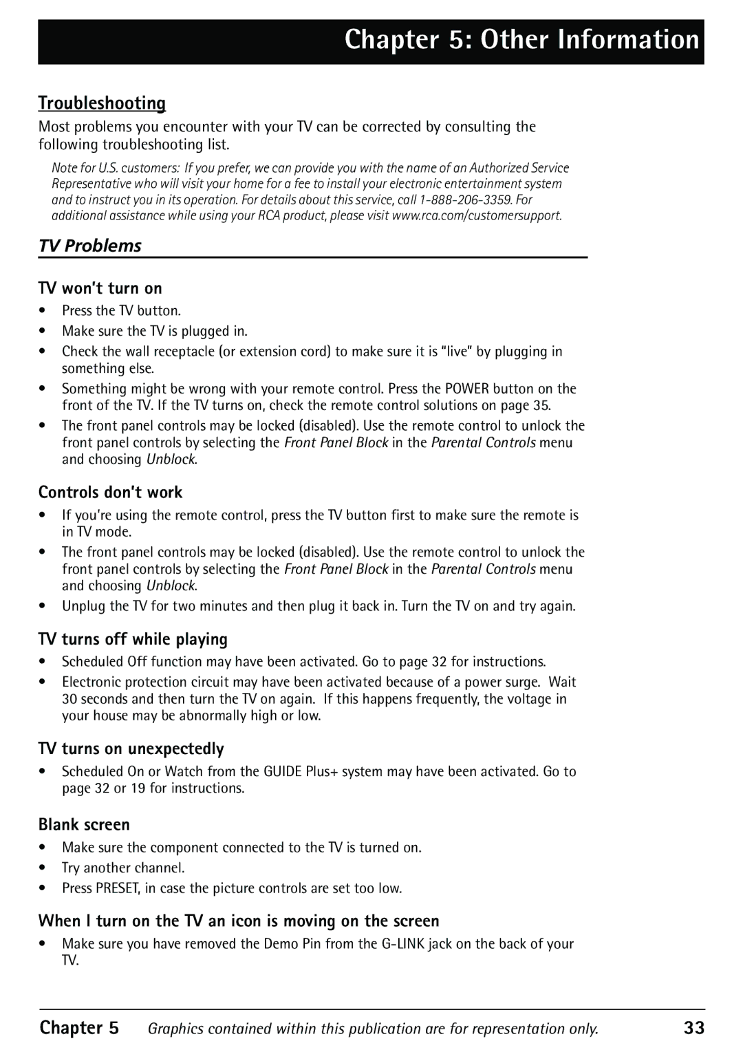 RCA 32F530T manual Troubleshooting 