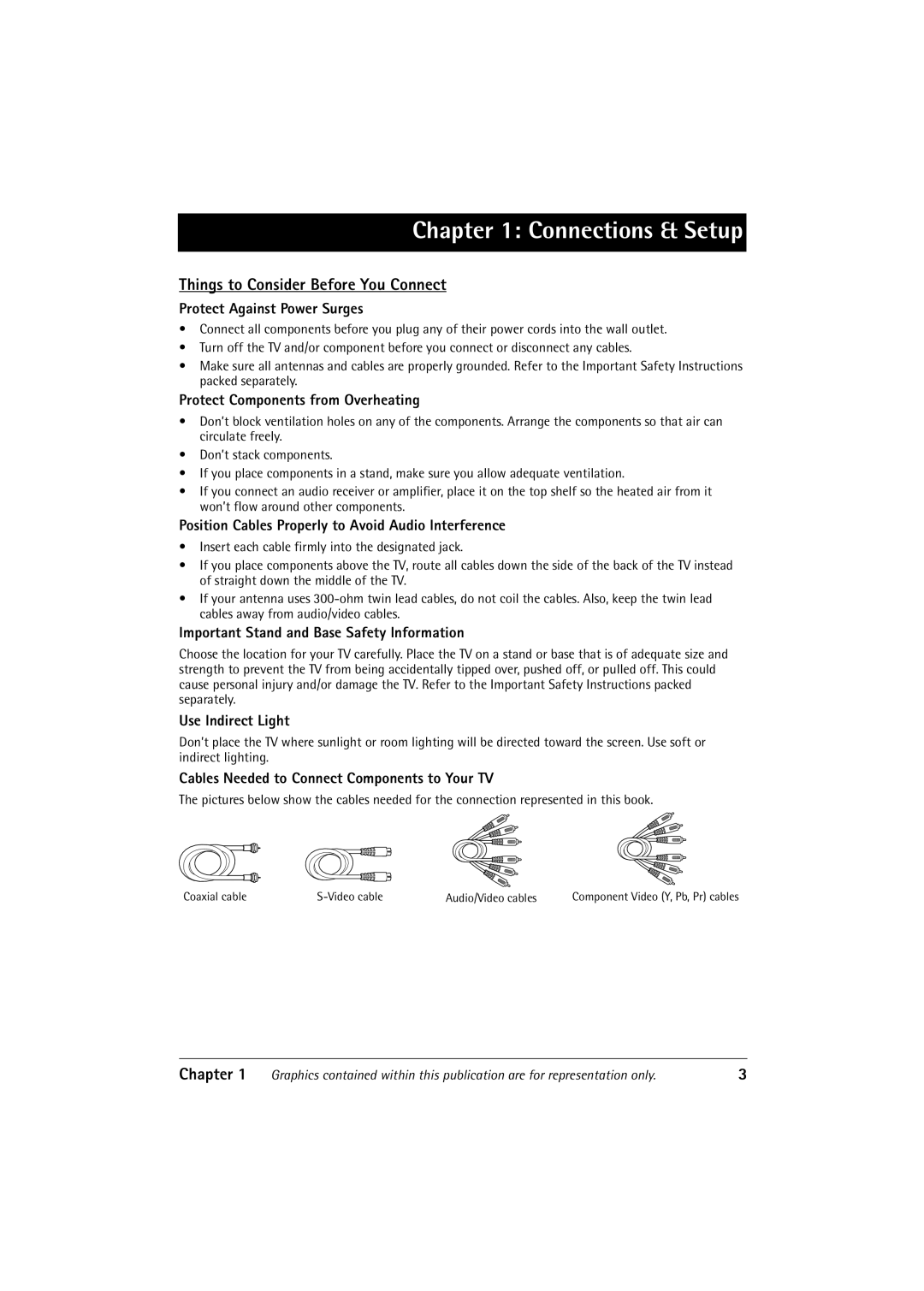 RCA 32F650T manual Things to Consider Before You Connect, Chapter 