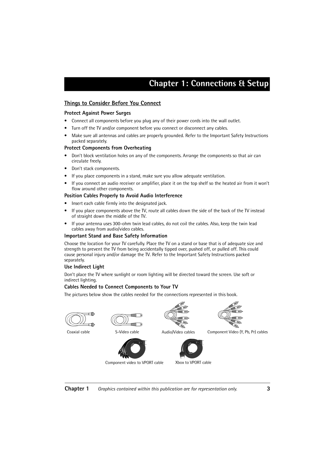 RCA 32V550T manual Things to Consider Before You Connect, Chapter 