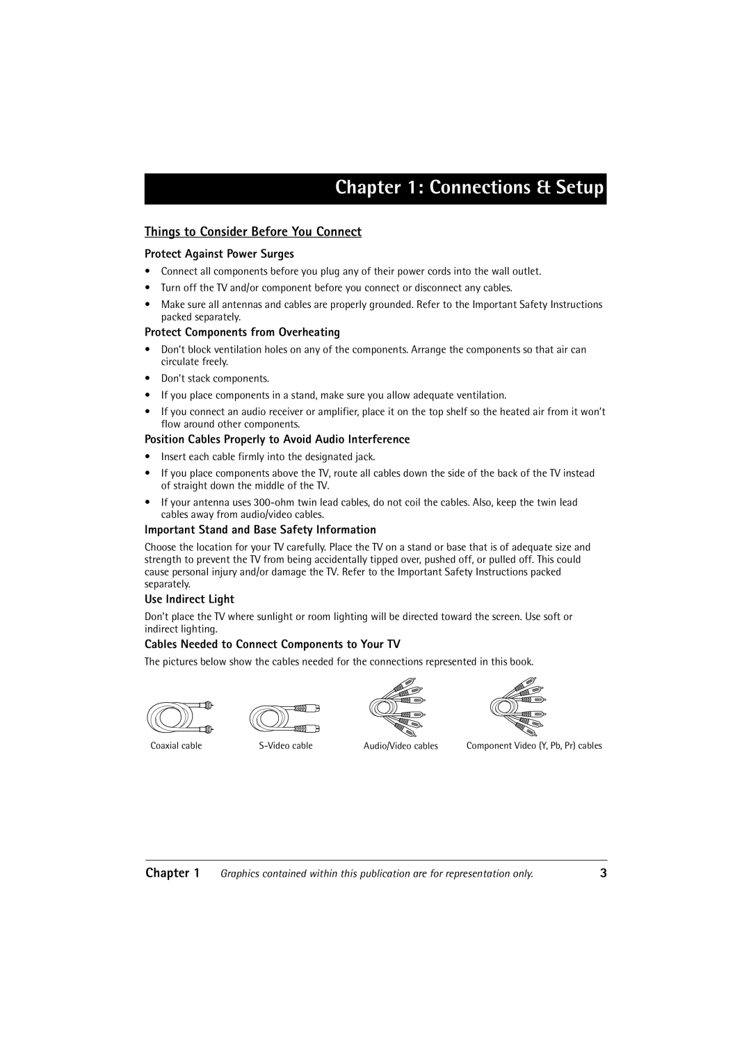 RCA 36V430T manual Things to Consider Before You Connect, Chapter 