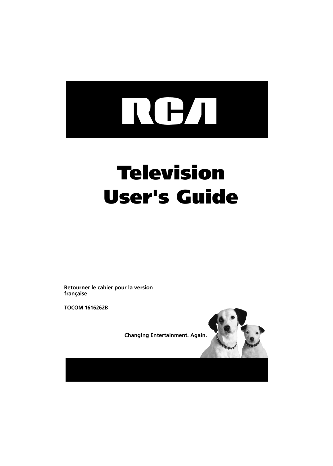 RCA 36V430T manual Television Users Guide, Retourner le cahier pour la version française TOCOM 1616262B 