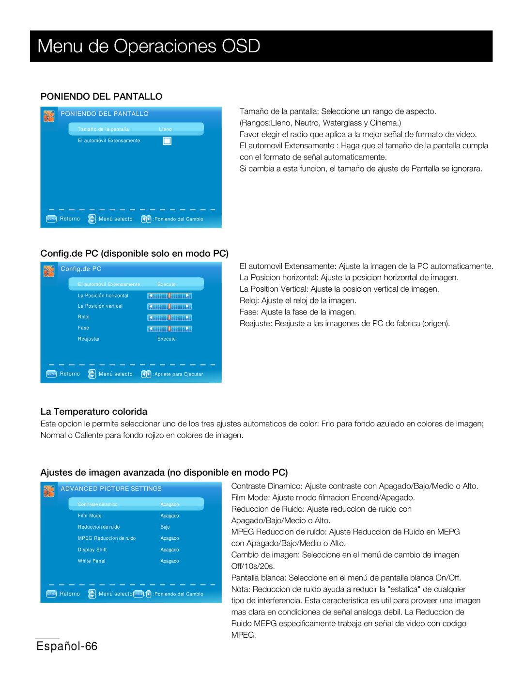 RCA 42PA30RQ user manual 10/*&/%0%&-1/5--0, Poniendo DEL Pantallo 