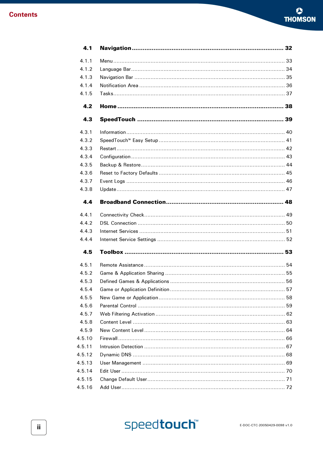 RCA 516 manual Navigation 