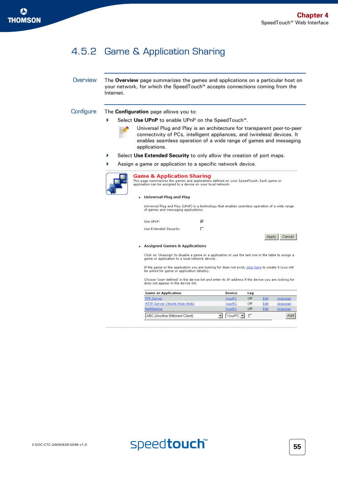 RCA 516 manual Game & Application Sharing 