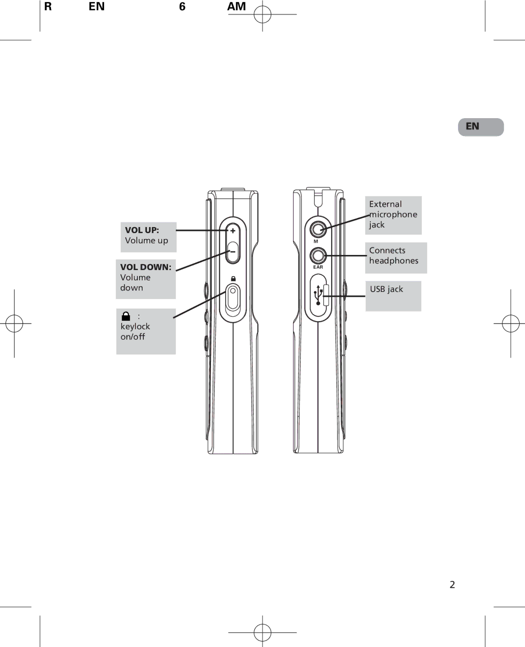 RCA 5629403B user manual Vol Up 