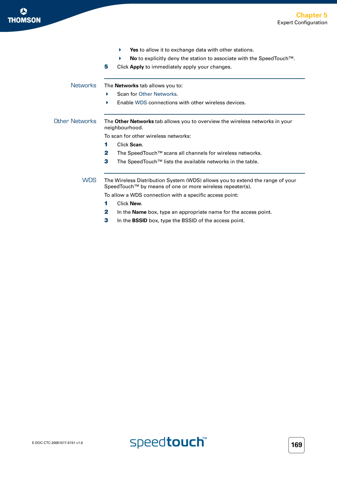 RCA 605, 620, 608WL manual Scan for Other Networks 