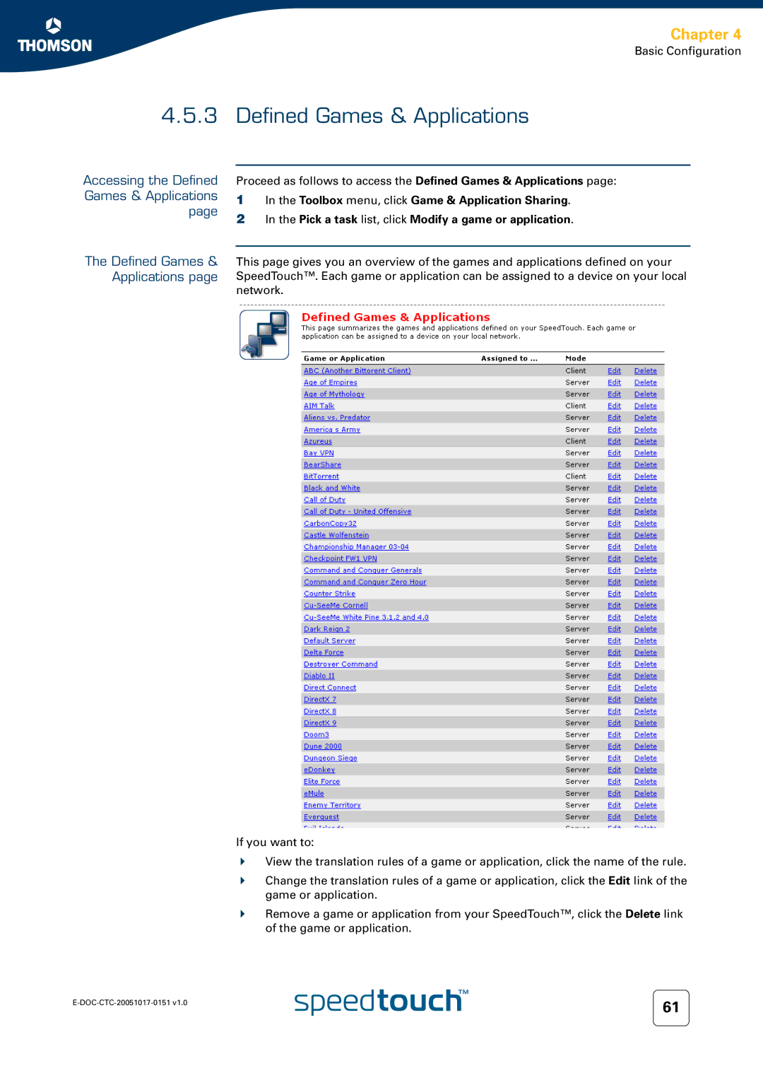 RCA 605, 620, 608WL manual Accessing the Defined Games & Applications 