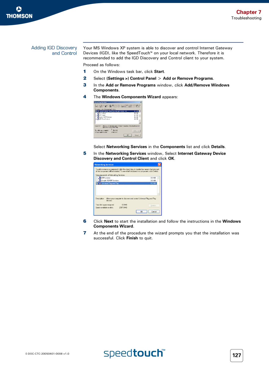 RCA 716v5 (WL) manual Adding IGD Discovery and Control 