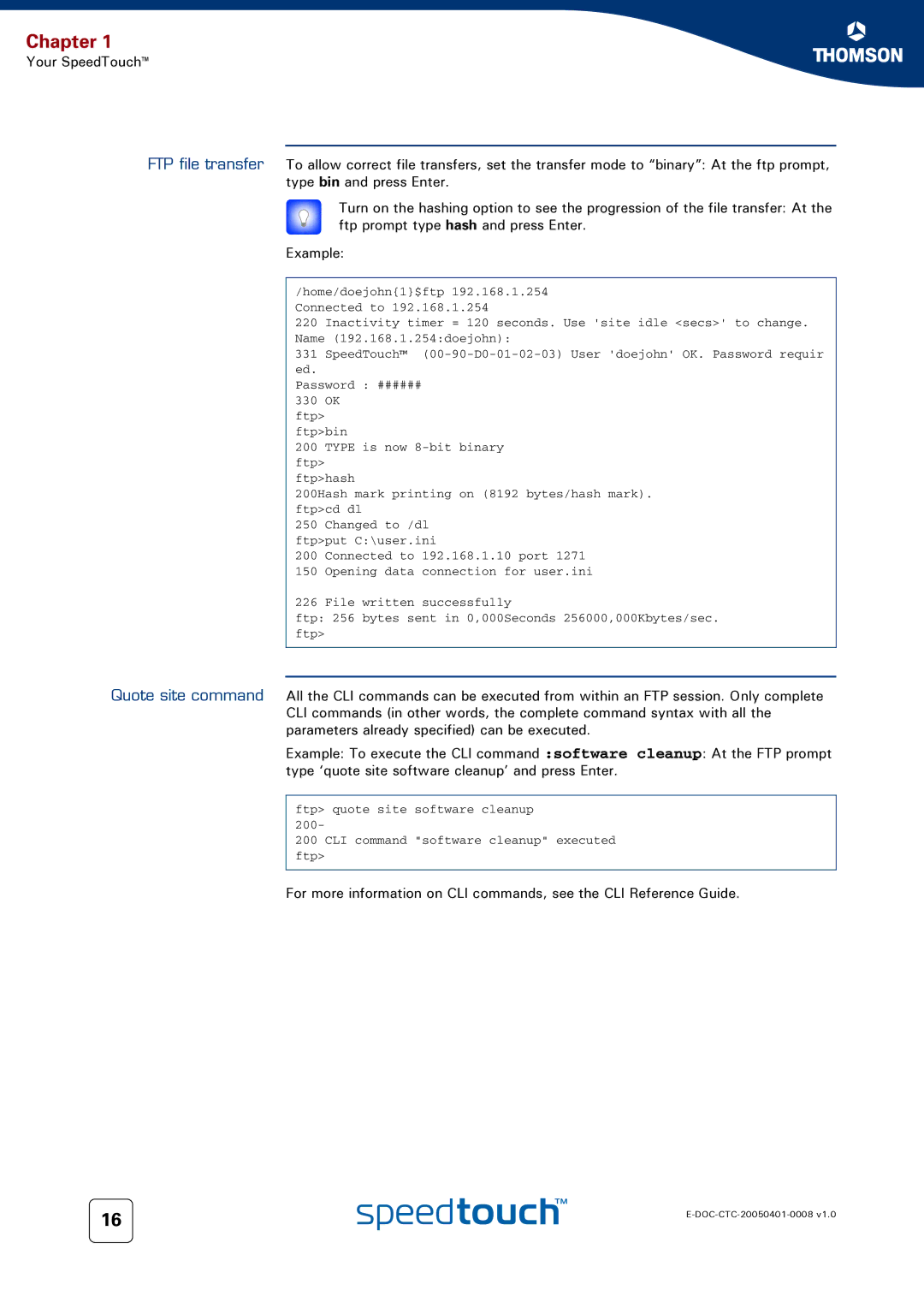 RCA 716v5 (WL) manual Home/doejohn1$ftp 192.168.1.254 Connected to 