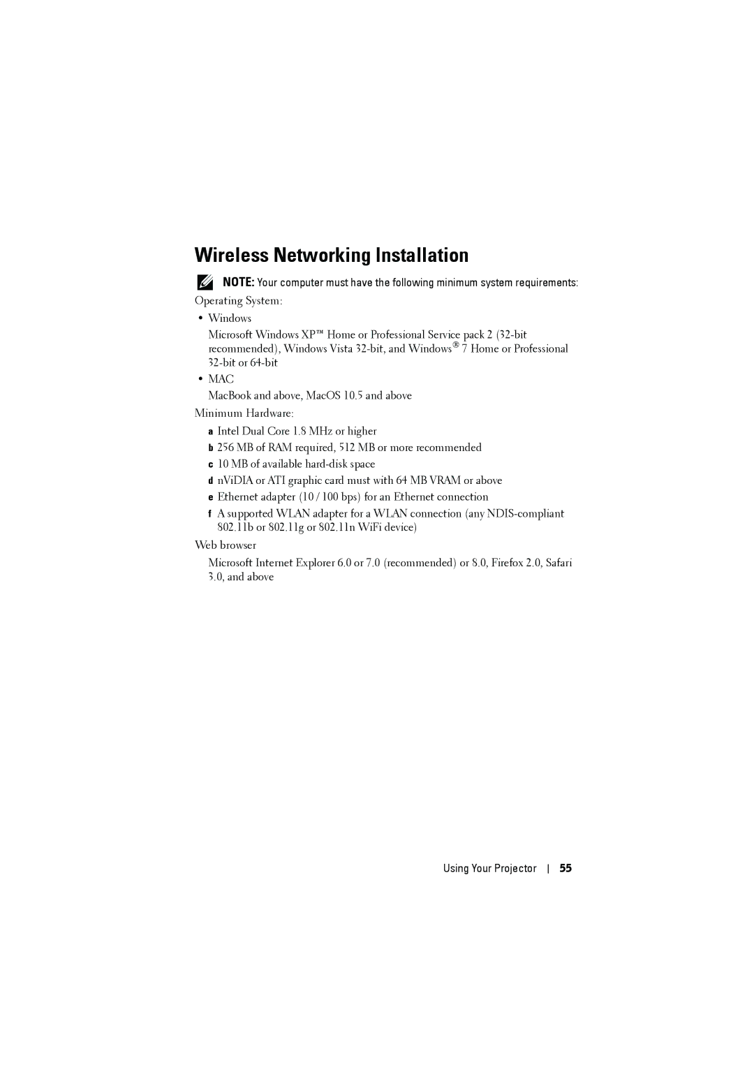 RCA 7700 manual Wireless Networking Installation, Mac 