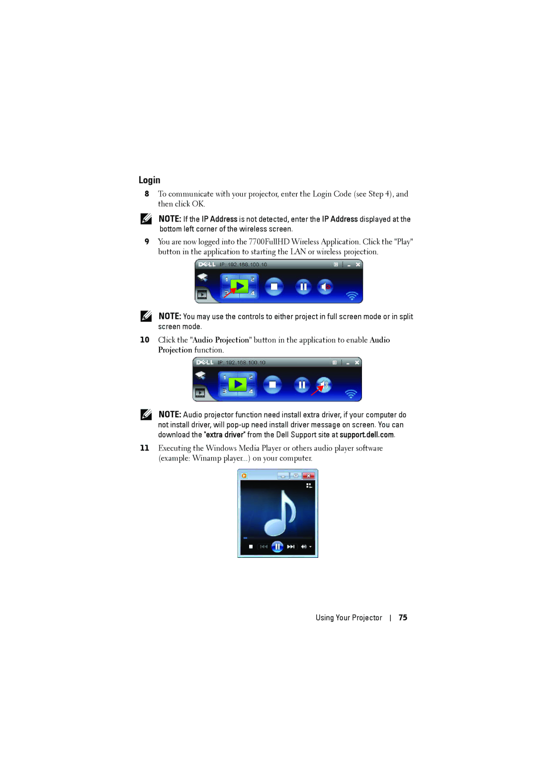 RCA 7700 manual Login 