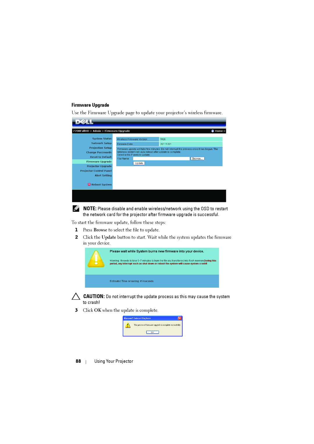 RCA 7700 manual Firmware Upgrade 