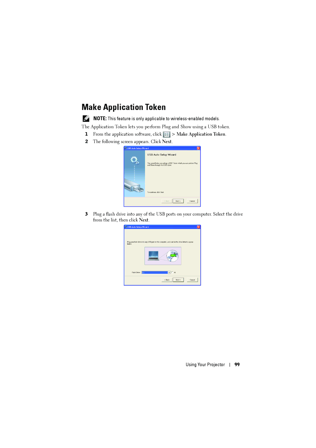 RCA 7700 manual Make Application Token 