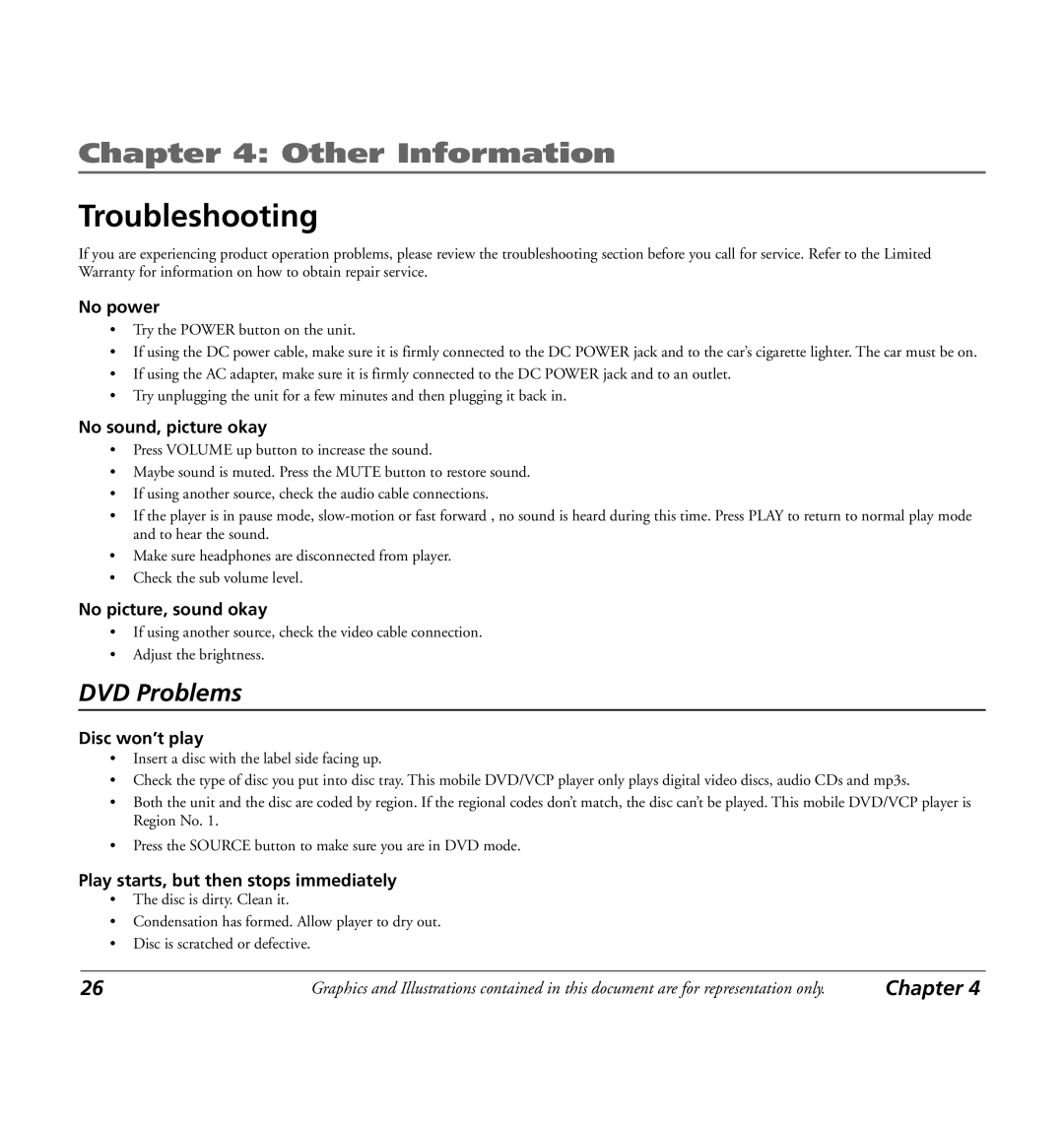 RCA 7L400MDV manual Troubleshooting 