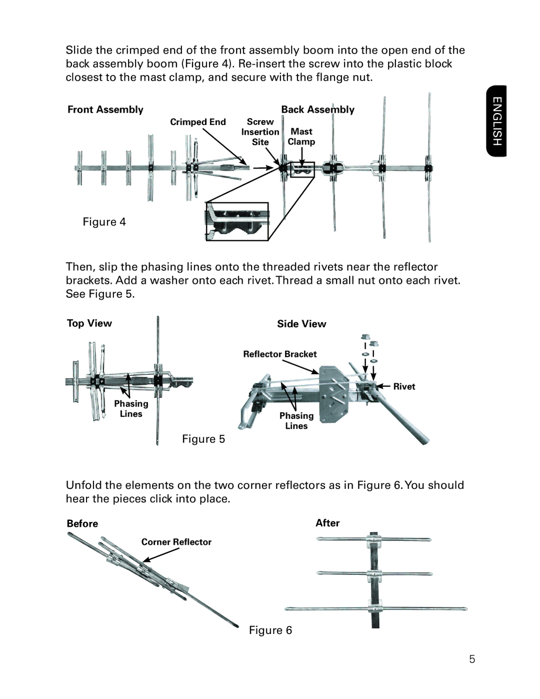 RCA ANT3037X installation manual Front Assembly 