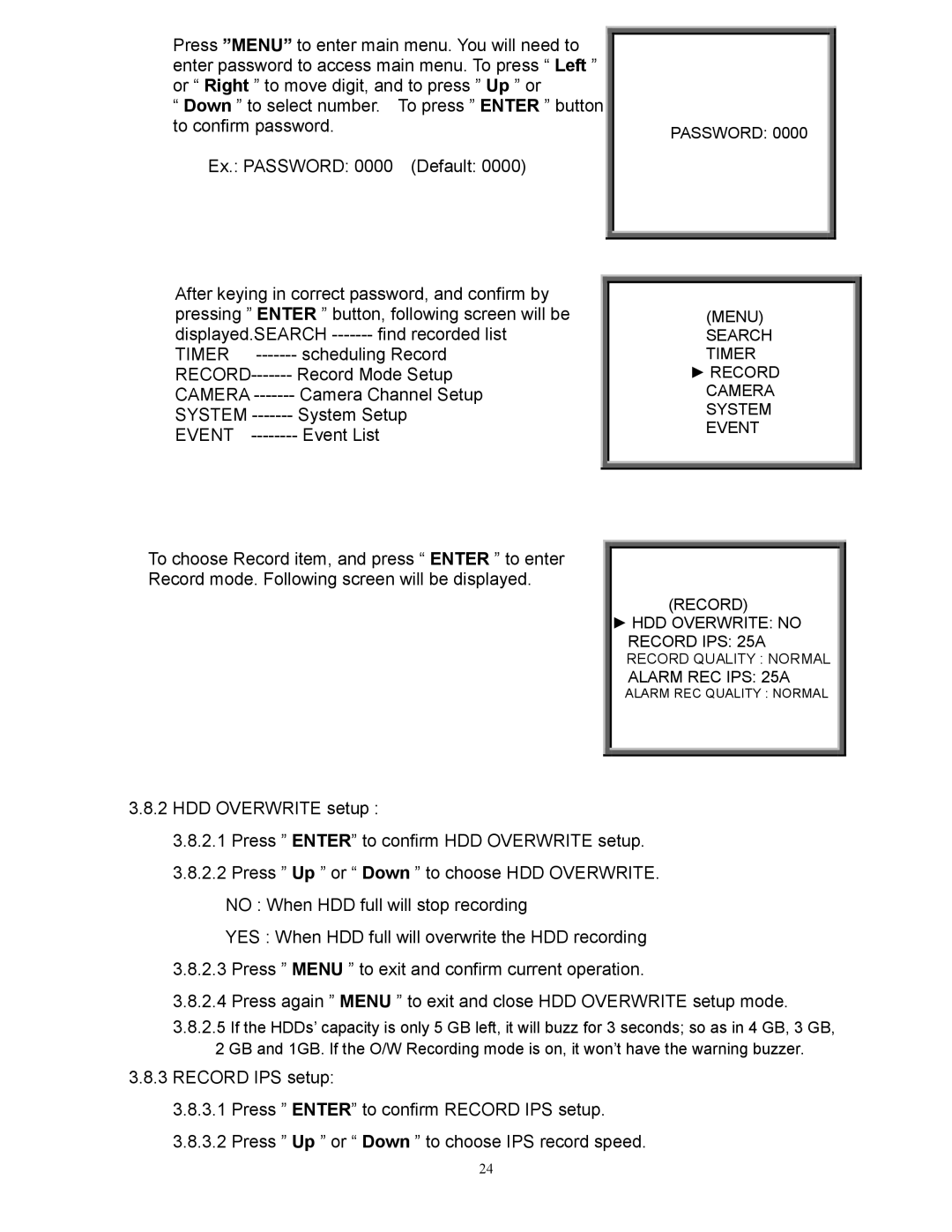 RCA AVC 776 appendix Displayed.SEARCH Find recorded list 