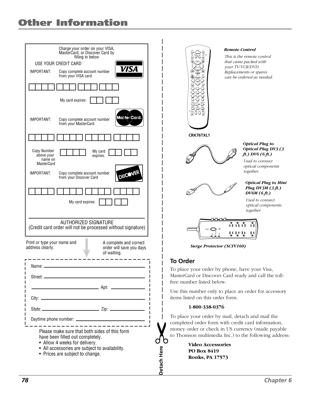 RCA B27TF680 manual To Order 