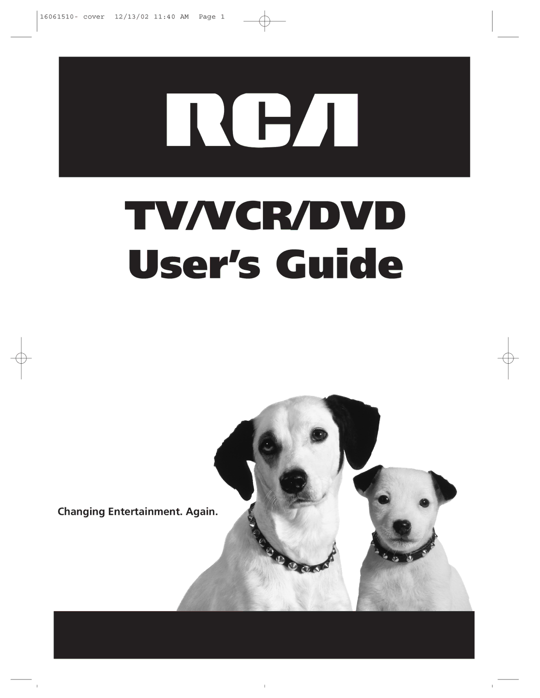 RCA B27TF685 manual TV/VCR/DVD User’s Guide 