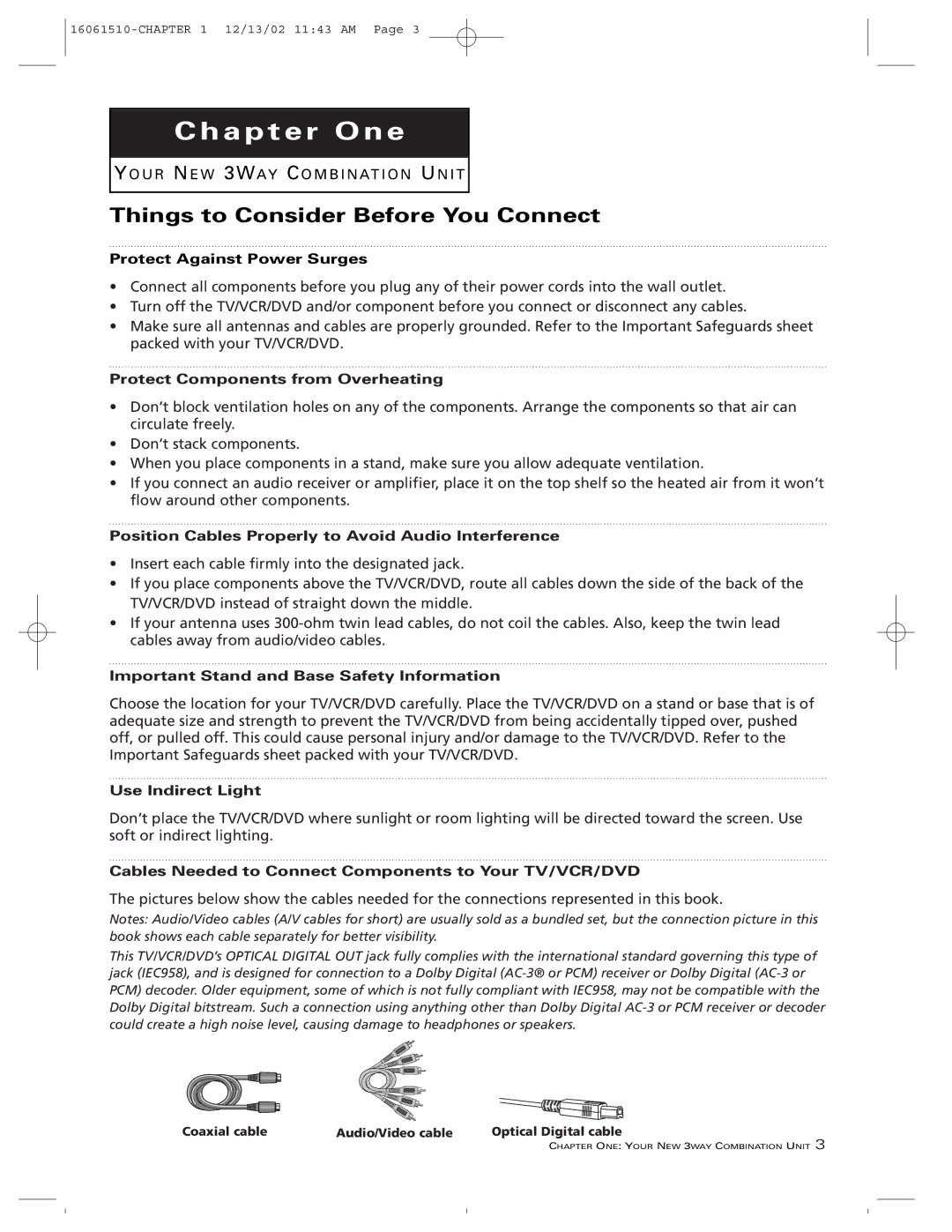 RCA B27TF685 manual Things to Consider Before You Connect 