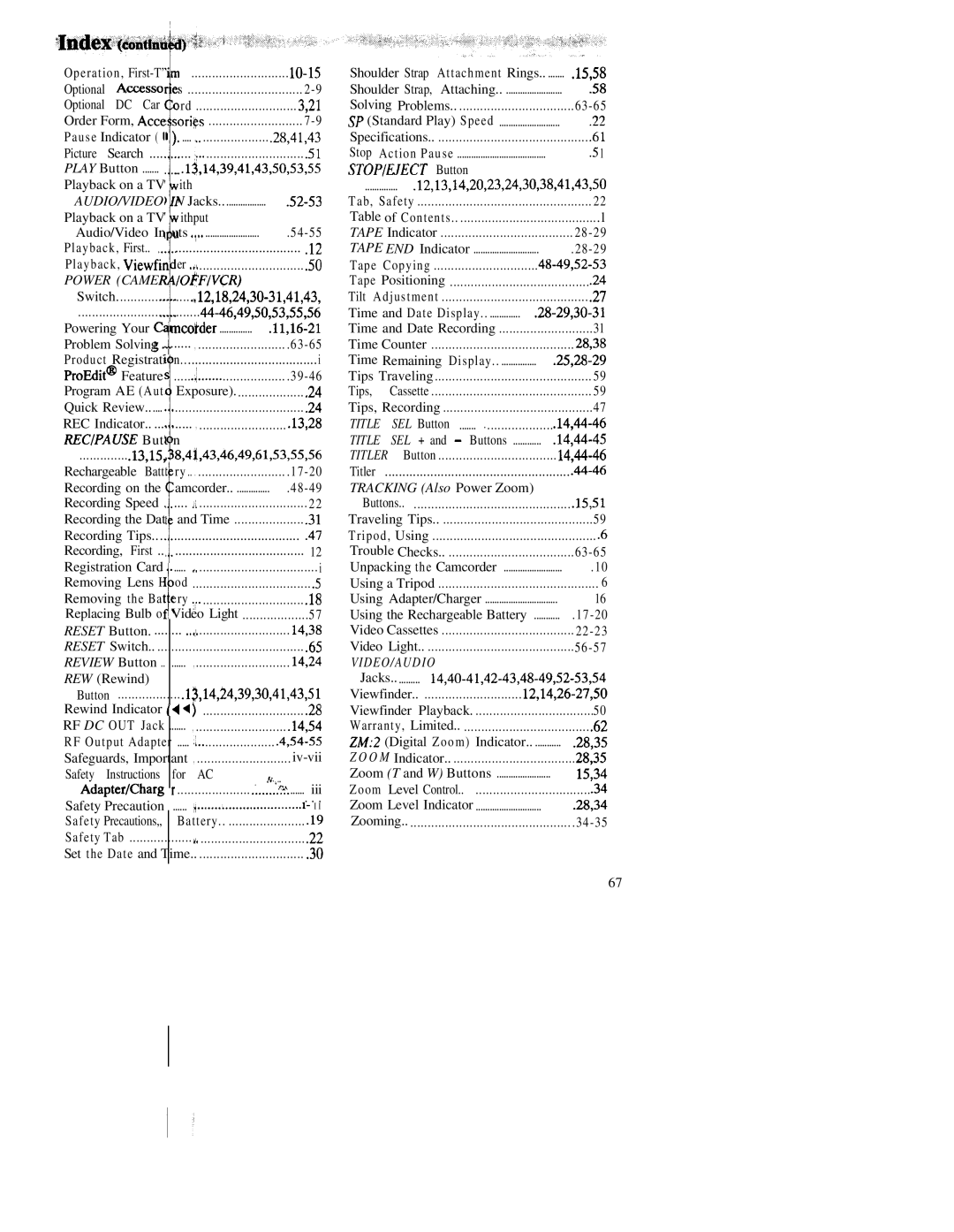 RCA CC543 warranty Title 