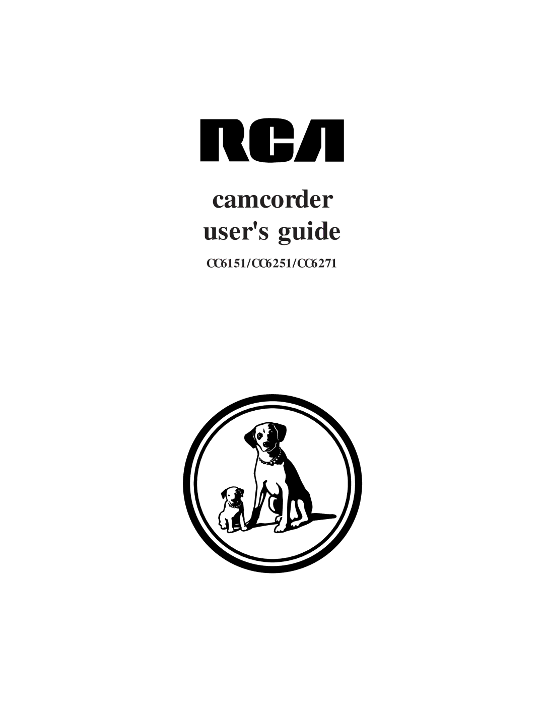 RCA manual Camcorder Users guide, CC6151/CC6251/CC6271 