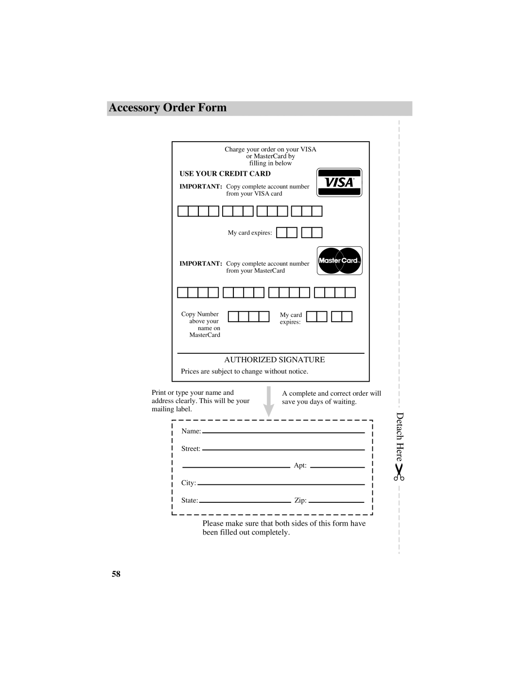 RCA CC632 manual Authorized Signature 