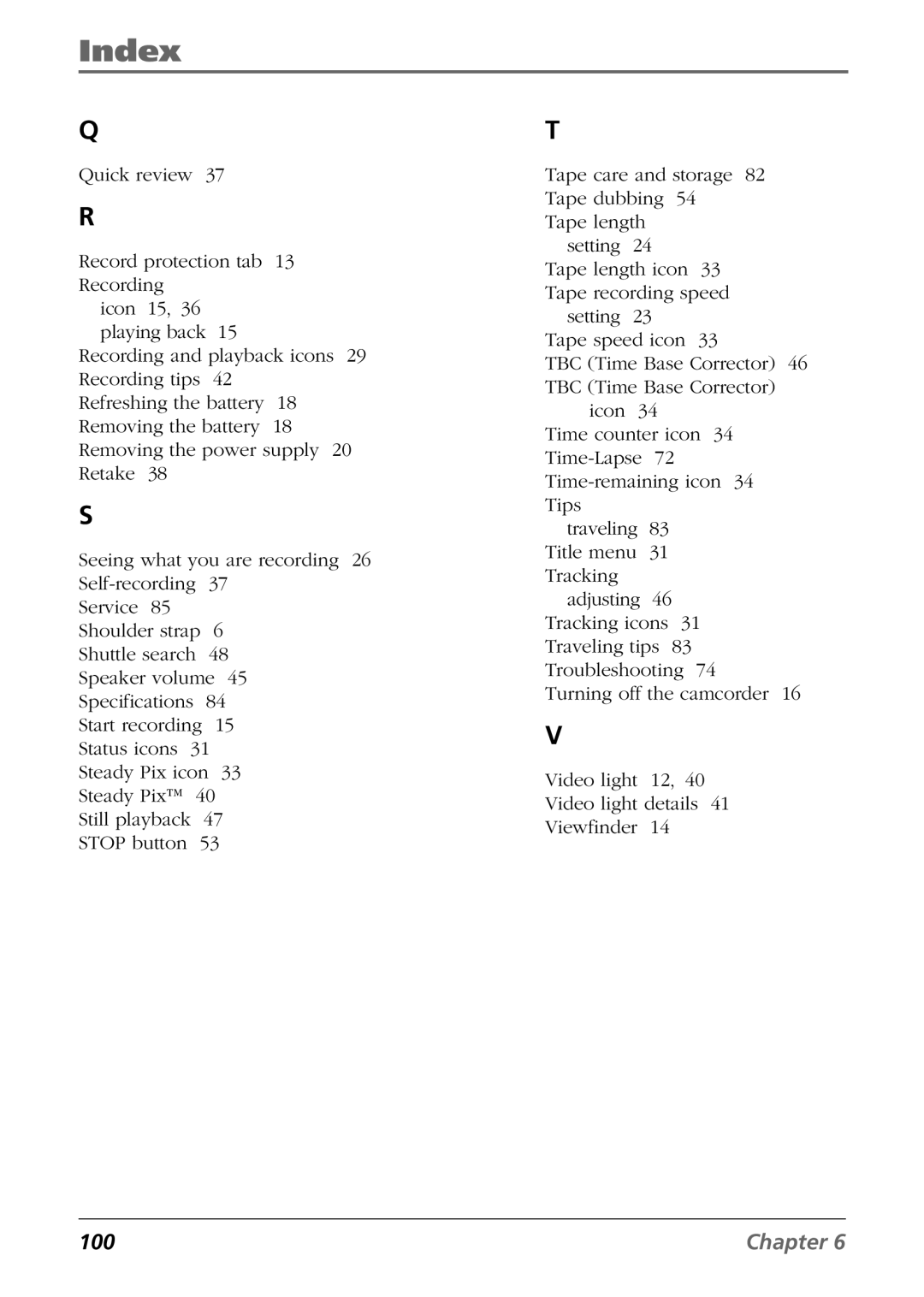 RCA CC6374 manual 100 