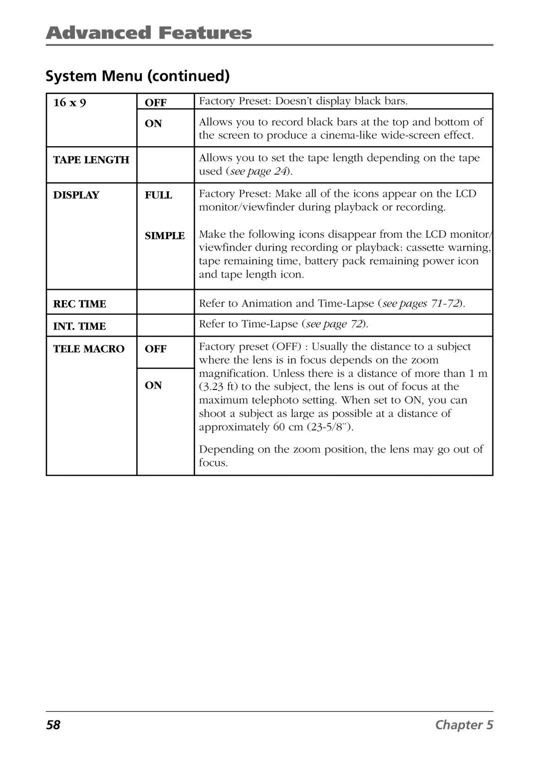 RCA CC6374 manual REC Time 