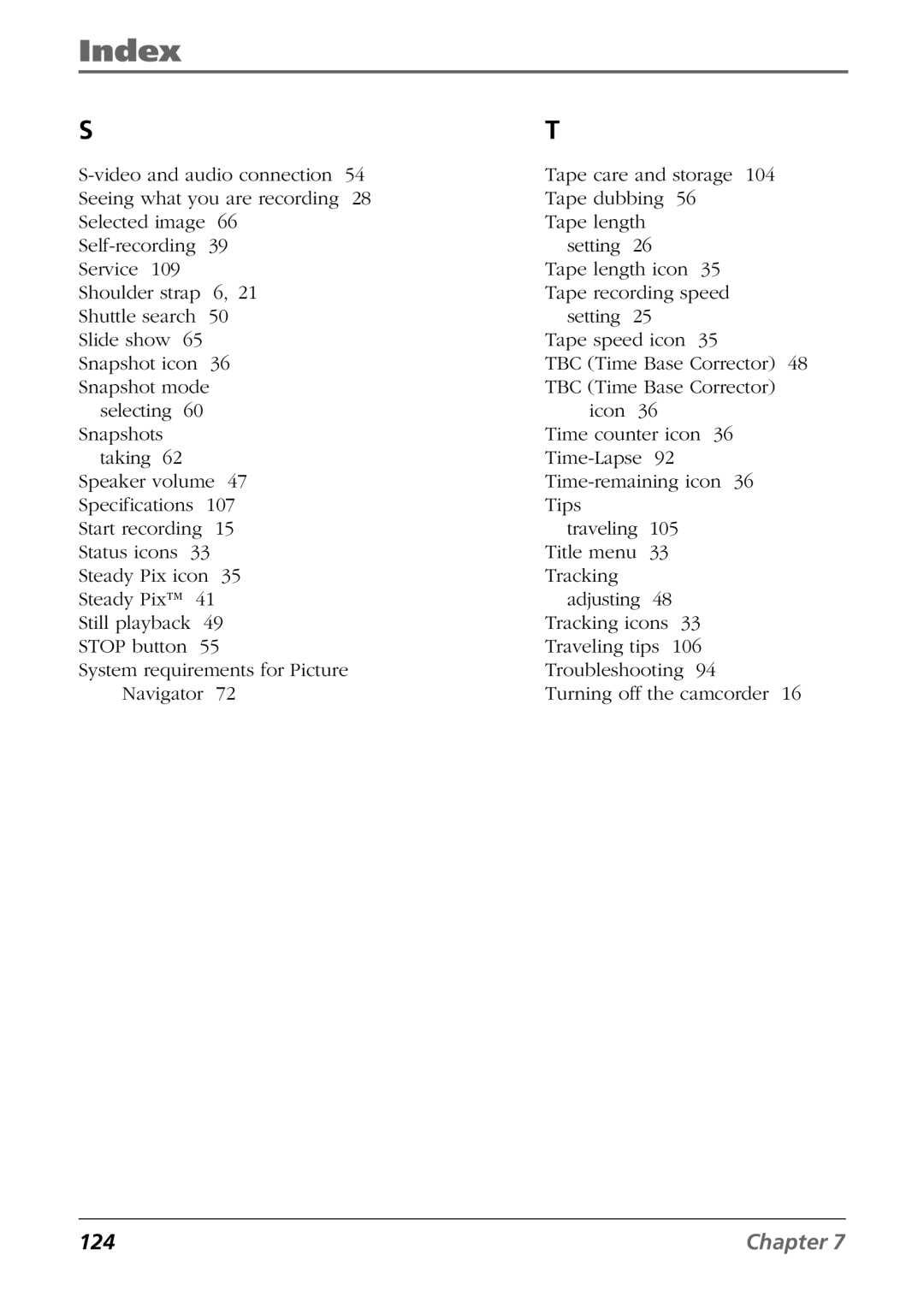 RCA CC6384/CC6394 manual 124 